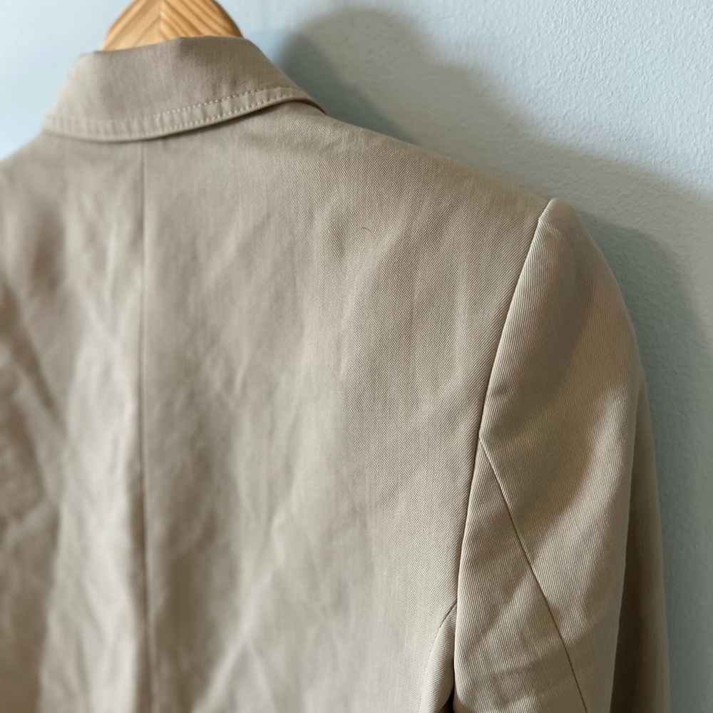 Victoria Beckham Oversized Wool Blazer Beige Size 2 - Picture 13 of 14
